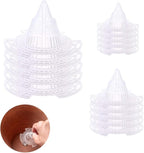 15 Pack Flower Pot Hole Mesh Pad Plastic Cone Bottom Grid Gasket Drain Mat Cover Drainage Screen for Plants Bonsai Gardening Breathable Hydrophobic Anti-Rot Root Prevent Soil Leakage