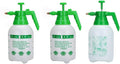 MRPAPA 3PCS Handheld Pump Sprayer, Garden Pressure Water Spray Bottle with Adjustable Brass Nozzle for Plants (2L-Green White)