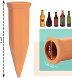 vensovo Terracotta Self Watering Spikes - 16 Pcs Potted Plant Watering Devices Vacation Self-Watering Stakes for Outdoor, Indoor Plants, Wine Bottle