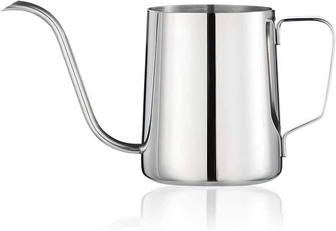 Small Watering Can for Indoor Plants, Mini Indoor Watering Can with Long Spout and Handle 12 Oz / 350 ml Rust-Proof 304 Stainless Steel Material