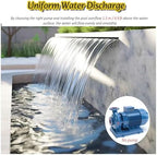 Waterfall Spillway for Indoor/Outdoor Decorative,Pond Spillway Kit - Waterfall Overflow System with Soft Tube & Connector for Koi Ponds Back Inlet Fountain Spray Outlet Perfect for Aquatic G