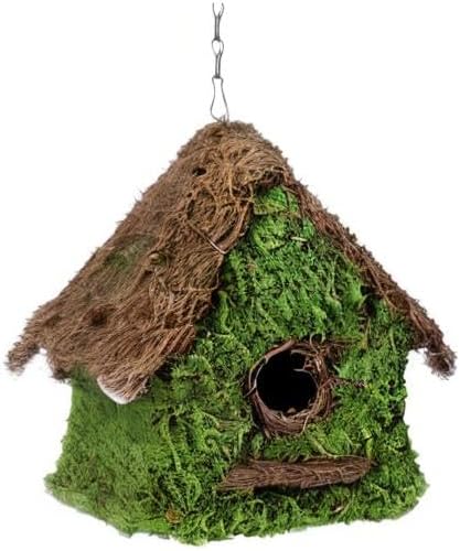 SuperMoss (56012) Maison Birdhouse with Chain, 11 by 12-Inch, Fresh Green