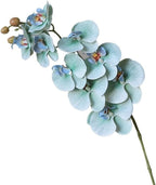 Artificial Phalaenopsis Orchid Realistic Faux Flower for Home Decoration, Hallway, Dining Table, and Living Room(9headsGreen)