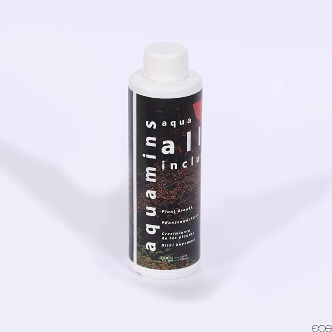 Aqua Plants All Included by Aquamins – 250ml – Complete Aquarium Plant Fertilizer – Boosts Growth, Color & Root Strength – Safe for Fish & Shrimp – All-in-One Liquid Fertilizer for Planted Aquariums