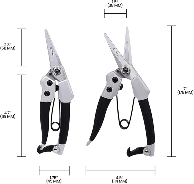 Zenport Industries QZ142-3PK Hand Pruner, Black