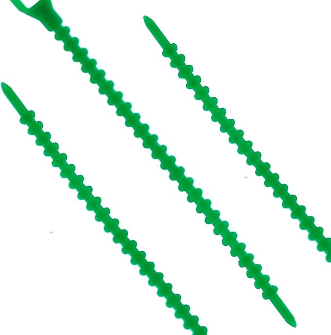 GXXMEI 200PCS Adjustable Plant Ties - Flexible Green Multi-Function Sturdy Garden Twist Tie for Plant Support, Tree, Shrub - PT-200