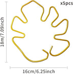 5Pcs Gold Plant Stem Support, Stable Support Stakes for Plants Stabilize, Outdoor & Indoor & Garden Plant Stakes for Healthy Growth (Flower Shaped Bracket C)