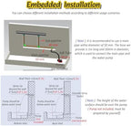 Waterfall Spillway for Indoor/Outdoor Decorative,Koi Pond Spillway Kit - Waterfall Overflow System with Soft Tubing Connectors Back Inlet & Fountain Spray Outlet for Beautiful Water Features