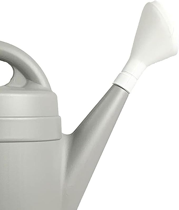 Standard Watering Can - Plant Watering Can - Small Plastic Garden Water Pot for Indoor Outdoor Plants Flowers by The HC Companies, 2 Gallon, Cool Gray