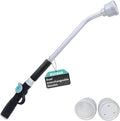 QUOBAS 24" Watering Wand with Interchangeable Spray Head, Garden Hose Sprayer Nozzle with Shower & Mist Modes, Thumb Control Long Reach Hose Nozzle for Hanging Baskets, Lawn, Garden & Outdoor Watering
