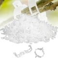Thickened Plant Fixing Clip 100Pcs, 2025 Summer New Tomato Grape Vine Vegetables Plant Fixing Clips, Upgrade Plant Support Clips Reusable Garden Clips Secured Plastic Plant Clip (300, White)