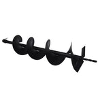 6-in Earth Auger Drill Bit, Garden Plant Flower Auger Rapid Planter Compatible Gas Powered Post Fence Hole Digger with 3/4 Shaft