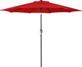Blissun 9' Outdoor Patio Umbrella, Outdoor Table Umbrella, Yard Umbrella, Market Umbrella with 8 Sturdy Ribs, Push Button Tilt and Crank
