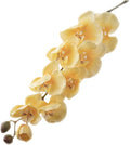 2 Simulation Butterfly Orchid Artificial Fake Flowers Decorative Living Room Bedroom Fake Flowers (Yellow)