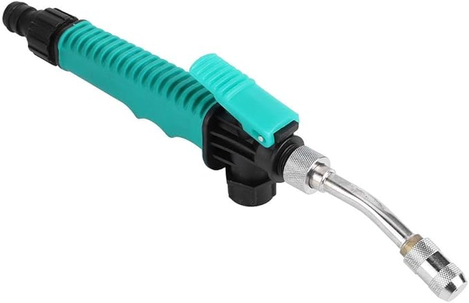 High-Pressure Garden Hose Nozzle Sprayer with Flow Control Valve, Adjustable Watering Wand for Car Washing, Garden Irrigation, and Household Cleaning (11.8in)