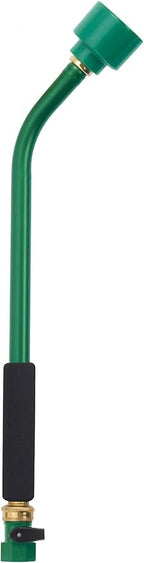Dramm Sunrise Soft Rain Watering Spray Wand – 16” Long, Green – Gentle Full-Flow Spray with Shut-Off Valve & 8” Foam Grip – Lightweight & Durable for Gardens, Hanging Baskets & Planters