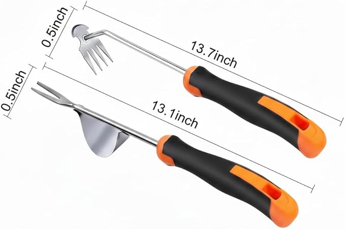 Weed Puller Tool, portable garden tool, Four-Tined Weeding Tool, Uprooting Weeding Tools, Crevice Weeder, Backyard Farming Weeding ，Weeding Equipment for Outdoor Camping ，Weed Removal Tool (style2)