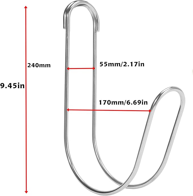 Garden Hose Holder Water Hose Storage Hook Hose Hanger,304Stainless Steel Solid Hose Hook Holds Up to 50Ft Hose Perfect for Garage, Garden, Tool Room(Chrome 1pcs)