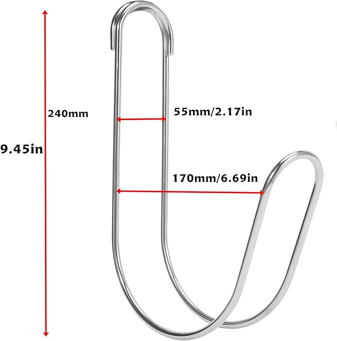 Garden Hose Holder Water Hose Hanger Wall Mounted,304Stainless Steel Solid Hose Hook Holds Up to 50Ft Garden Hose, Expandable Hose, Water Hose(Chrome 2pcs)