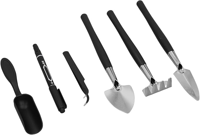 TOPINCN 18pcs Plant Tools Set Stainless Steel Gardening Tools with Lightweight Handle for Planting Transplanting Watering s Indoor Plants