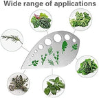 Herb Stripper 9 Holes, 2 Pcs Herbs Destemmer, Stainless Steel Kitchen Gadgets, Vegetable Leaf Stripping Tool, Stem Remover, Looseleaf Trimmer, Greens Separator, Rose Thorn Scraper, Herbalist Supplies