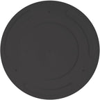 Bloem Mathers Round Planter with Saucer Tray: 10" - Black - Modern Design, Durable Plastic Pot, Removable Saucer, for Indoor & Outdoor Use, Gardening, 2.6 Gallon Capacity