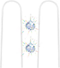 eZAKKA U-Shaped Acrylic Plant Trellis, 2 Pcs Hoya Trellis for Supporting Potted Climbing Plants Potted Ivy Indoor Outdoor with 2PCS Crystal Sun Catcher,4.7 x 11.8in