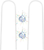 eZAKKA U-Shaped Acrylic Plant Trellis, 2 Pcs Hoya Trellis for Supporting Potted Climbing Plants Potted Ivy Indoor Outdoor with 2PCS Crystal Sun Catcher,4.7 x 11.8in