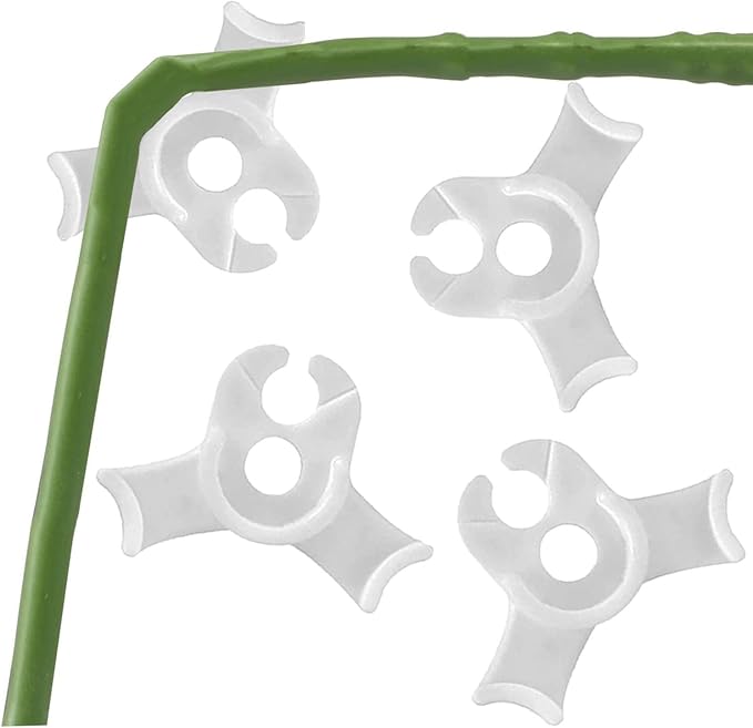 40 Pcs Low Stress Training Clips, 90 Degrees Plant Trainer, Bud Benders, Plant Stem Support Bender for Plants - White