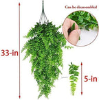 PINVNBY 3 PCS Green Reptile Plants Terrarium Hanging Fake Vines with Suction Cup Artificial Leaves Bearded Dragon Tank Accessories Terrarium Decor for Leopard Gecko Lizard Snake Geckos Chameleon