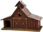 Glitzhome Bird Houses for Outdoors, 20.67" H Rustic Wooden Bird House Barn Design Hand Painted Birdhouse Extra-Large Bird Houses for Outsides