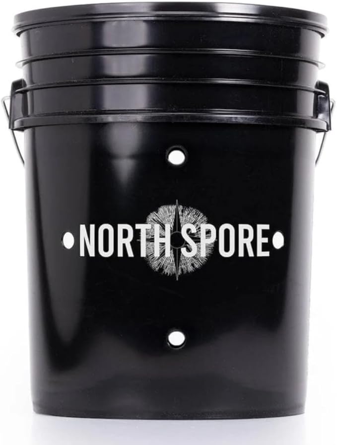 North Spore 'MushBucket' Italian Oyster Mushroom Bucket Grow Kit | Grow Mushrooms | Organic Mushroom Grow Kit