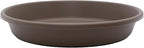 The HC Companies 17.5 Inch Round Plastic Classic Plant Saucer - Indoor Outdoor Plant Trays for Pots - 17.5"x17.5"x3" Chocolate