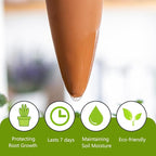 Terracotta Self Watering Spikes, 4 Pack Plant Watering Globes Automatic Plant Waterer Devices Continuous Moisture with Slow Release Watering System for Vacation Indoor Outdoor Plants (Frog)