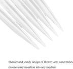 HAHIYO 60PCs 2.8x0.4Inch Transparent Plastic Floral Tubes Mini Floral Water Tubes Flower Vials for Plants Fresh Flowers Arrangement Decoration Milkweed Cutting Florist Supplies
