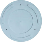 Bloem Mathers 8" Misty Blue Round Modern Resin Garden Planter Pot with Drainage Holes and Removable Saucer Tray Included
