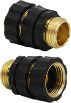 Twinkle Star 3/4 Inch Garden Hose Fitting Quick Connector Male and Female Set (6 Sets)