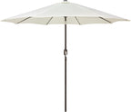 Blissun 9' Outdoor Patio Umbrella, Outdoor Table Umbrella, Yard Umbrella, Market Umbrella with 8 Sturdy Ribs, Push Button Tilt and Crank