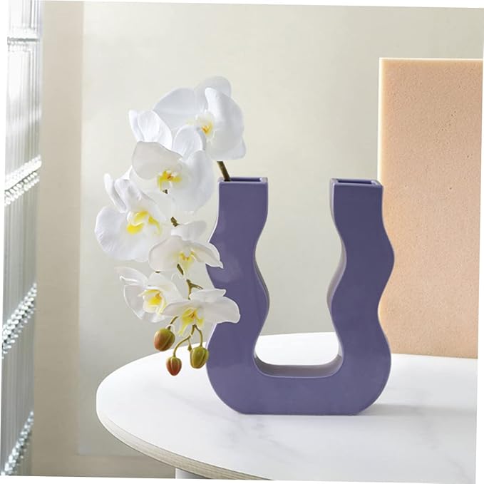 Zerodeko Realistic Fake Phalaenopsis Orchid Stem for Home Decor Vivid Artificial Arrangement for Living Room Bedroom and Dining Table Stylish Faux Floral Decoration