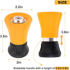 Fireman Hose Nozzle, Yellow Garden Hose Nozzle, High Pressure Sprayer Nozzle for Car Washing, Patio Cleaning, Watering Lawn and Garden, Universal Fit Garden Hoses