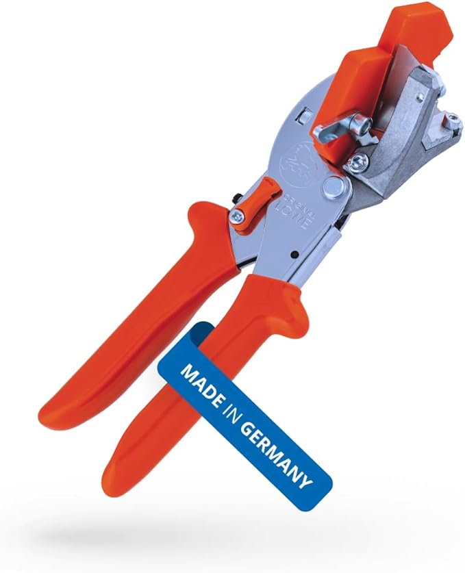 Original LÖWE Gasket Profile Shears 4.104/V with Two Stop Angles for Professional Use in Window Construction - Gasket Tool with V-Cut for Notching Gasket Profiles at Outer Corners