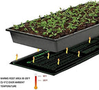 iPower GLHTMTSX2-A 2-Pack 10" x 20.5" Durable Waterproof Seedling Heat Mat Warm Hydroponic Plant Germination Starting Pad, Green