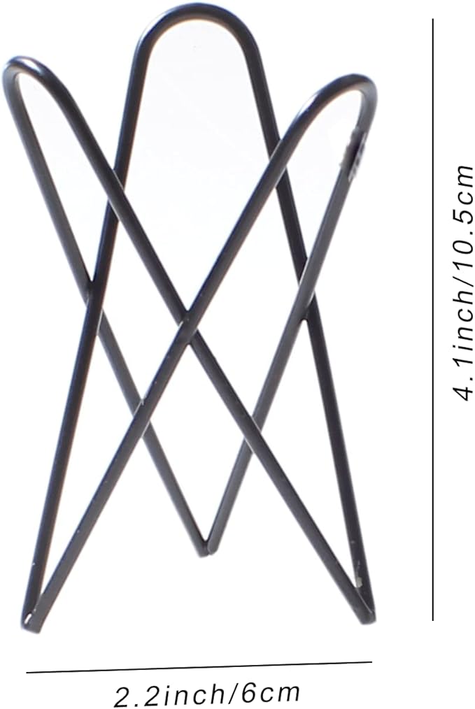 4 Black Air Plants Stand Desktop Geometry Airplants Holder Air Ferns Display Rack Air Tillandsia Metal Base Ornament for Plants