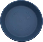 The HC Companies 17.5 Inch Round Plastic Classic Plant Saucer - Indoor Outdoor Plant Trays for Pots - 17.5"x17.5"x3" Slate Blue