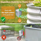 Raised Garden Bed Solar Lights Magnetic, IPX4 Waterproof Solar Lights Outdoor, Solar Powered Garden Light for Planter Raised Beds, 2 Pack