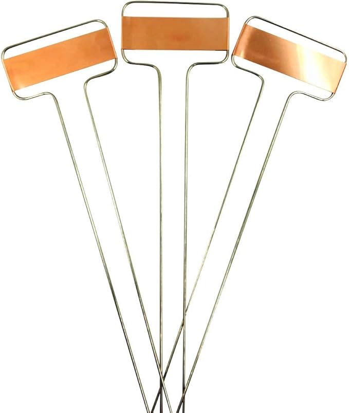 Pack of 30 Copper Plant Labels for Garden, Metal Plant Markers Nameplate, Plant Tags for Outdoor and Potted Plants (10" x 2.6")