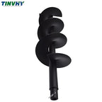 8-in Earth Auger Drill Bit, Garden Plant Flower Auger Rapid Planter Compatible Gas Powered Post Fence Hole Digger with 3/4 Shaft