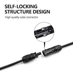 Solar Anti-Reverse Diode Cable,1600V 55A with IP67 Solar Panel Connector for PV Combiner Box and High Voltage Power System
