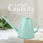 Watering Can for Indoor and Outdoor Plants - Long Spout Water Can for Garden, Flower, House Plants - 1.8L/1/2 Gallon (Green)