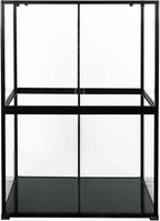 REPTIZOO 135 Gallon Glass Reptile Terrarium Tank, 36" x 18" x 48" Wide & Tall Reptile Terrarium, Chameleon Cage with Sliding Front Door Top Screen Ventilation, Easy Assembly